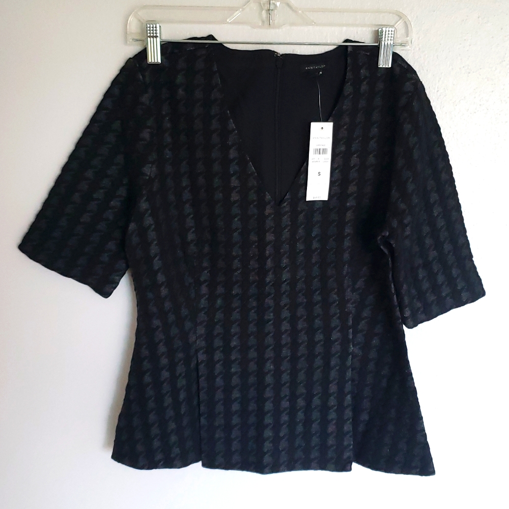 NWT Women's Ann Taylor Back Zippered Shirt